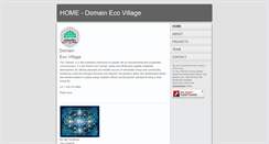 Desktop Screenshot of domainecovillage.com
