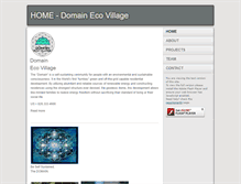 Tablet Screenshot of domainecovillage.com